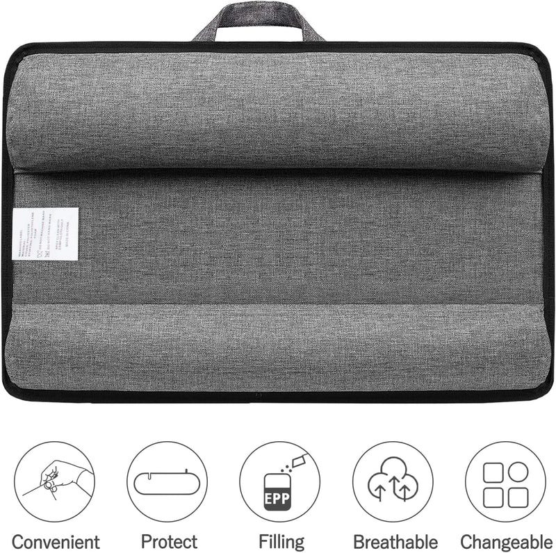 Portable Laptop Desk with Device Ledge, Mouse Pad & Phone Holder – Silver 40CM