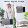 Portable Laptop Desk with Device Ledge, Mouse Pad & Phone Holder – Silver 40CM