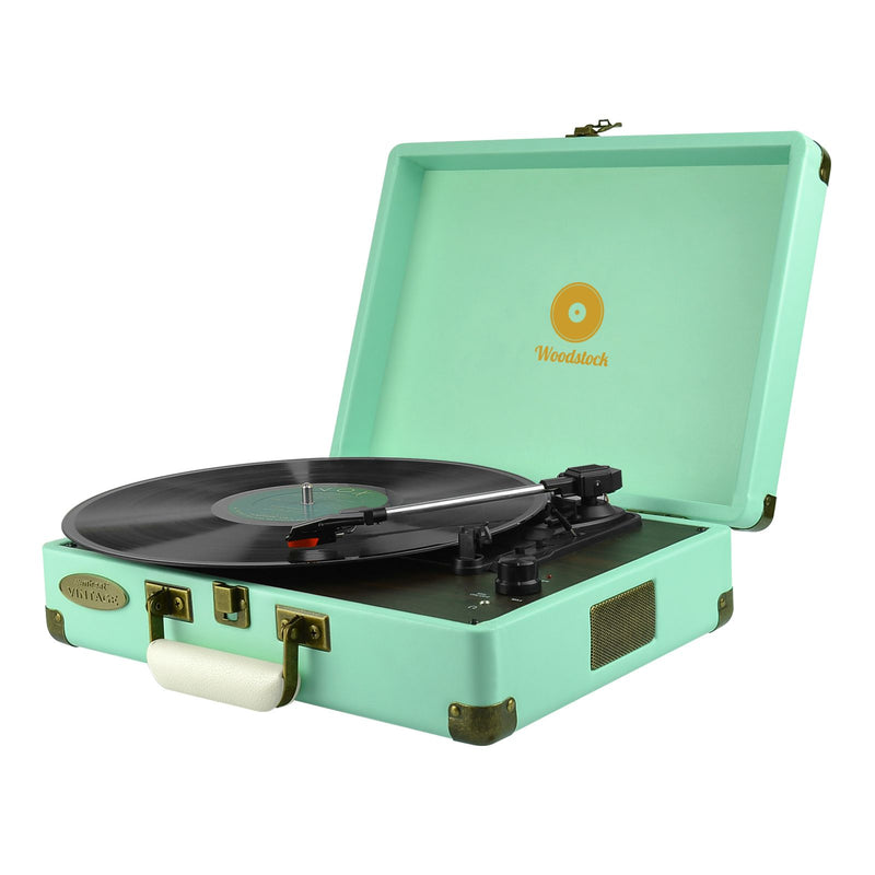 Mbeat Tiffany Blue Retro Turntable