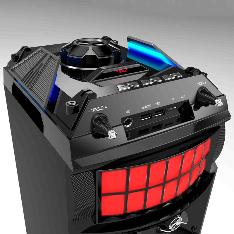 LED Stage Lights Portable Wireless Speaker – 80W RMS