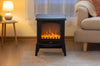 2kW Electric Fireplace Heater with Realistic Log Flame