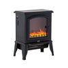 2kW Electric Fireplace Heater with Realistic Log Flame