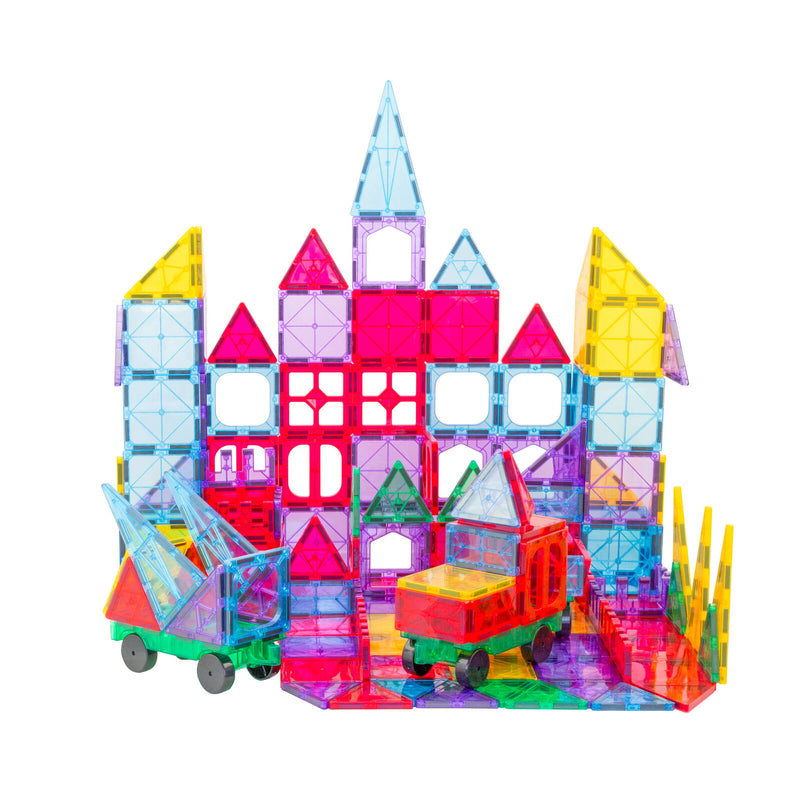 200pcs Magnetic Puzzle Tiles – Educational & Safe, Includes Bag