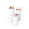 3pcs Metal Round Plinth Pedestal Stands – Wedding Cake & Flower Display