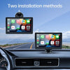 7" Portable Car Stereo Wireless Apple CarPlay Android Auto + Camera