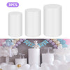 3pcs Round Plinth Pedestal Stands – Wedding Cake & Flower Display