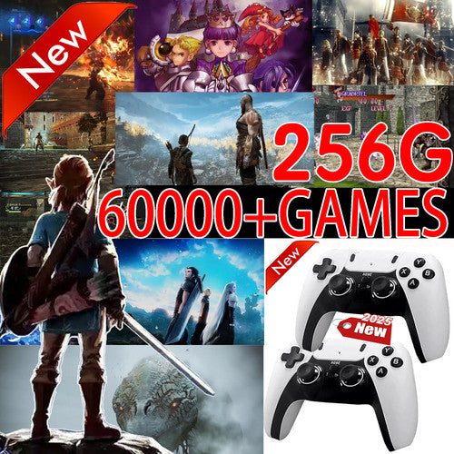 60,000+ Retro Game Stick – 4K HDMI with 2 Wireless Controllers