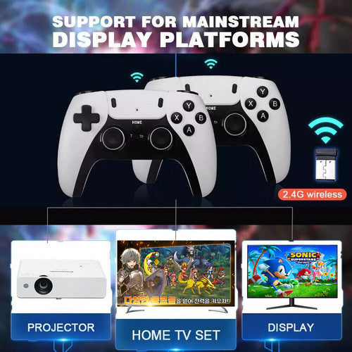 60,000+ Retro Game Stick – 4K HDMI with 2 Wireless Controllers