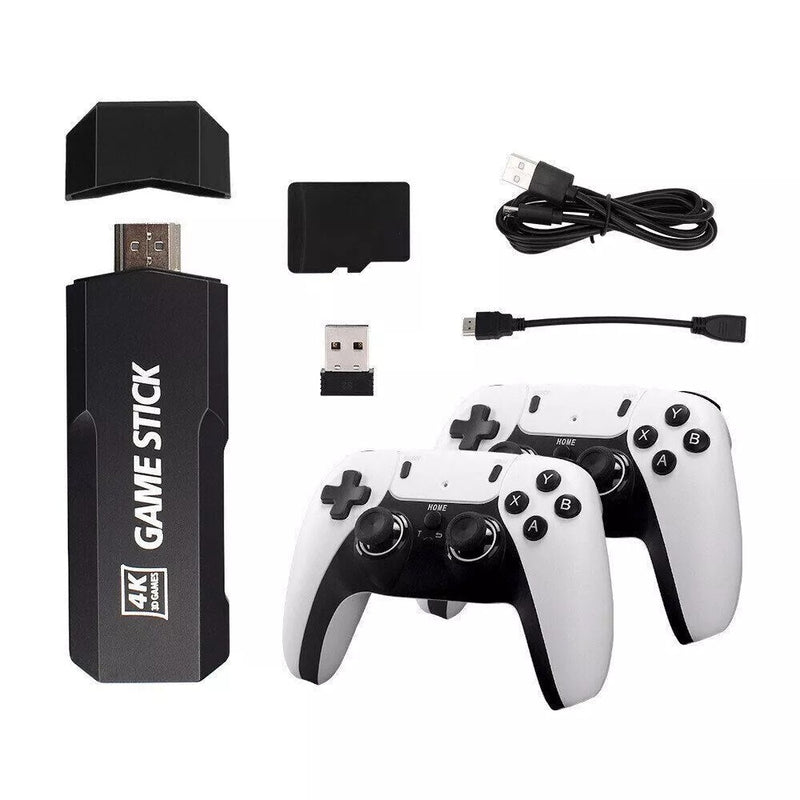 60,000+ Retro Game Stick – 4K HDMI with 2 Wireless Controllers