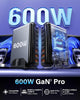 600W GaN³ 8-Port Fast Charging Station USB & Type-C