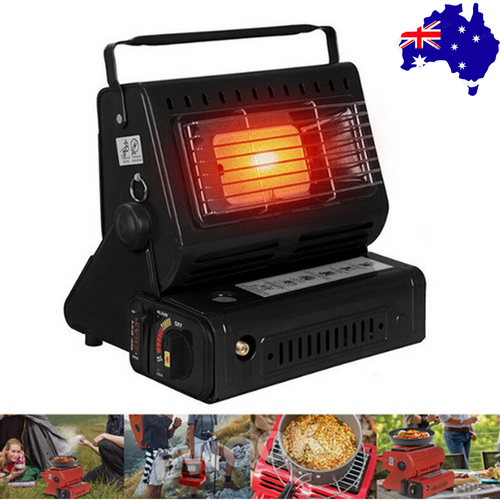 Portable Camping Gas Heater – Outdoor Heating Stove (Black, AU)