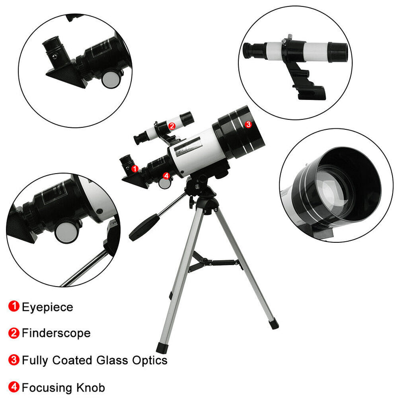 150x Astronomical Telescope with Tripod & Phone Adapter