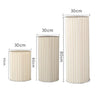 3pcs Cardboard Round Plinths – Wedding Flower Display Stands