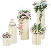5pcs Hard Cardboard Round Plinths – Wedding Flower Display