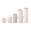 5pcs Hard Cardboard Round Plinths – Wedding Flower Display
