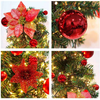 2.7M Christmas Garland with Lights Rattan Artificial Fireplace Wreath