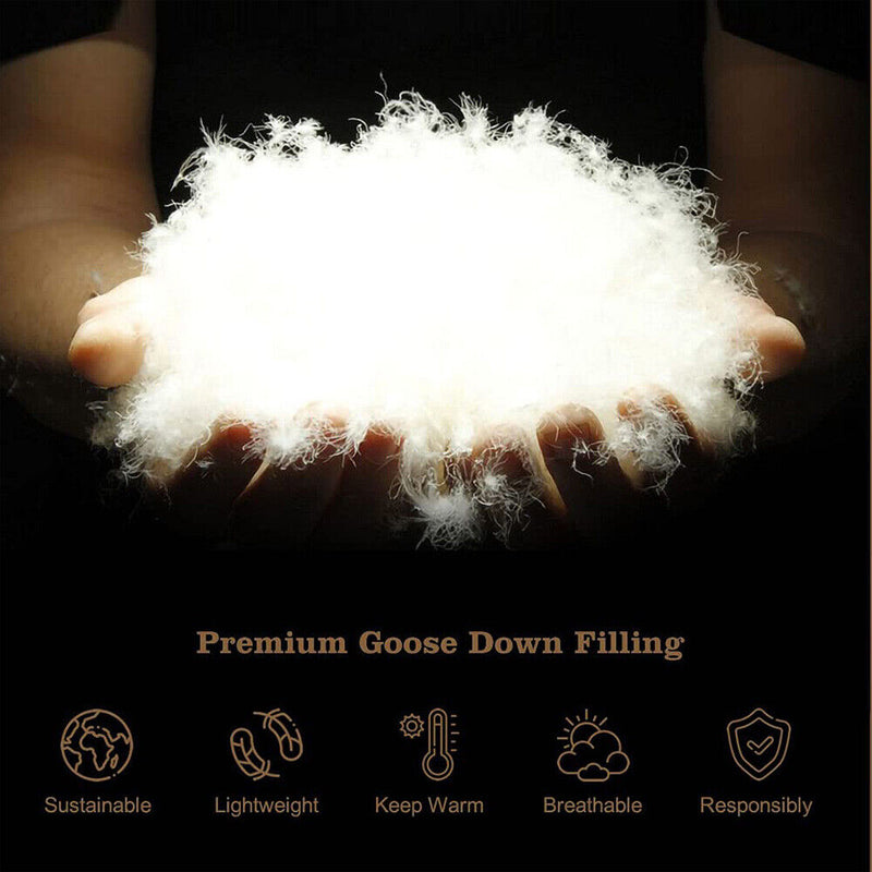 Goose Feather Down Quilt 500 GSM Duvet Doonas King: 240x210cm