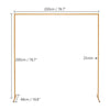 2.2m Gold Square Wedding Arch – Backdrop Display Stand