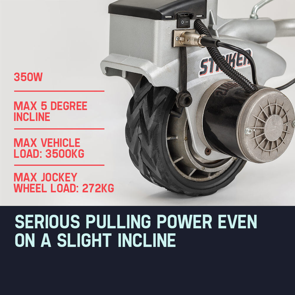 T-REX 12V 350W Motorised Jockey Wheel – Caravan, Trailer & Boat