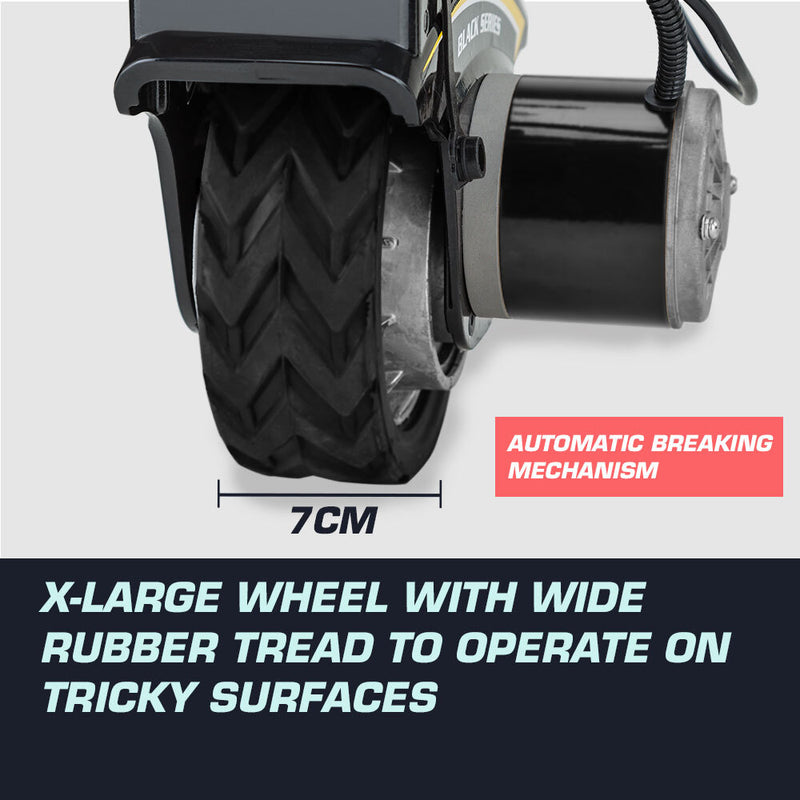 T-REX 12V 350W Motorised Jockey Wheel – Caravan & Trailer