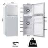 Gecko 142L Upright Portable Fridge Freezer – Silver
