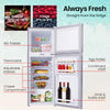 Gecko 142L Upright Portable Fridge Freezer – Silver
