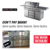 EuroGrille 8-Burner Gas BBQ Grill – Stainless Steel