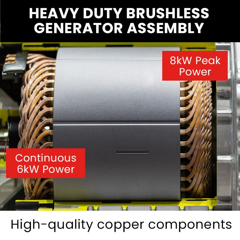 GENPOWER 8.4kW/6kW Single-Phase Diesel Generator (Key Start)