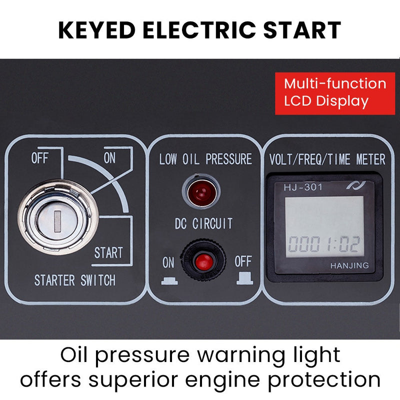 GENPOWER 8.4kW/6kW Single-Phase Diesel Generator (Key Start)