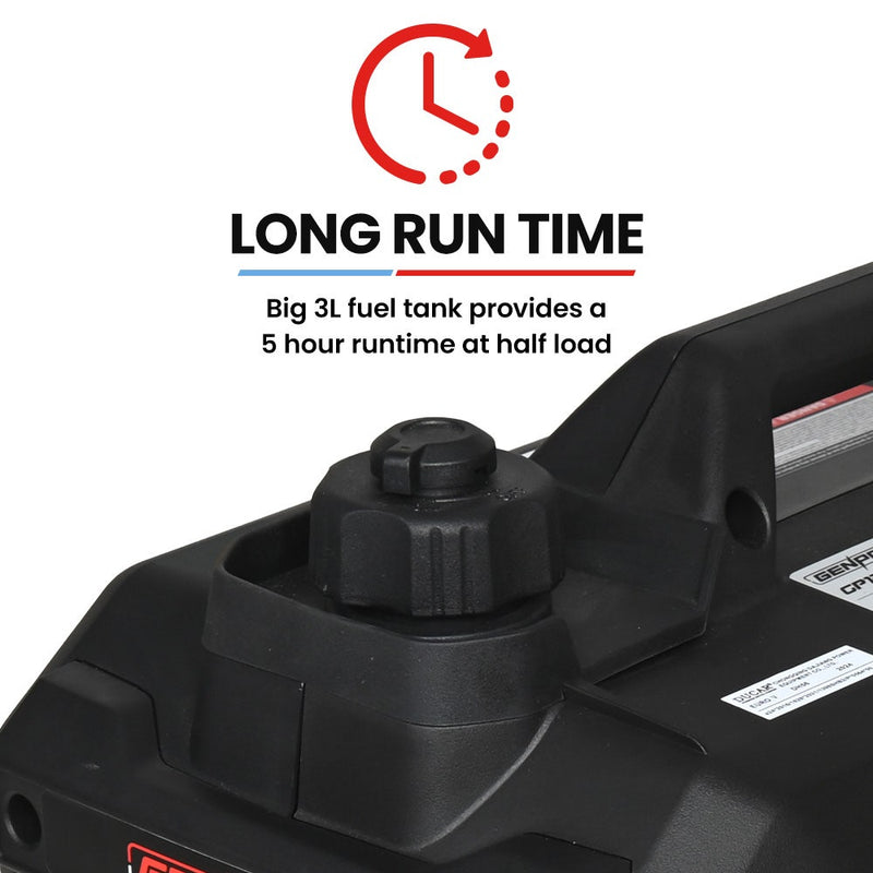 GENPOWER 1.2kW Peak 1.0kW Inverter Generator