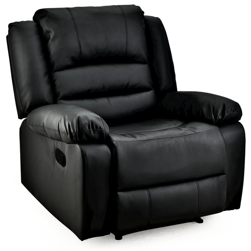 FORTIA Luxury Recliner Lounge Chair Black