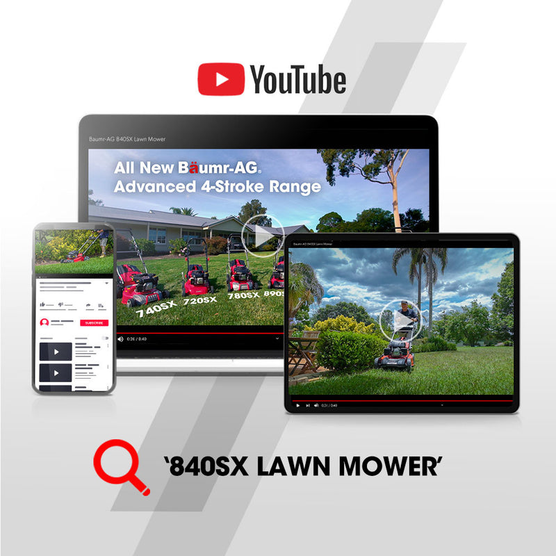 Baumr-AG 220CC 20" Petrol Lawn Mower – 4-in-1, Self-Propelled