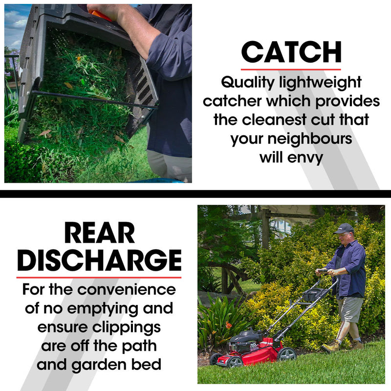 Baumr-AG 220CC 20" Petrol Lawn Mower – 4-in-1, Self-Propelled