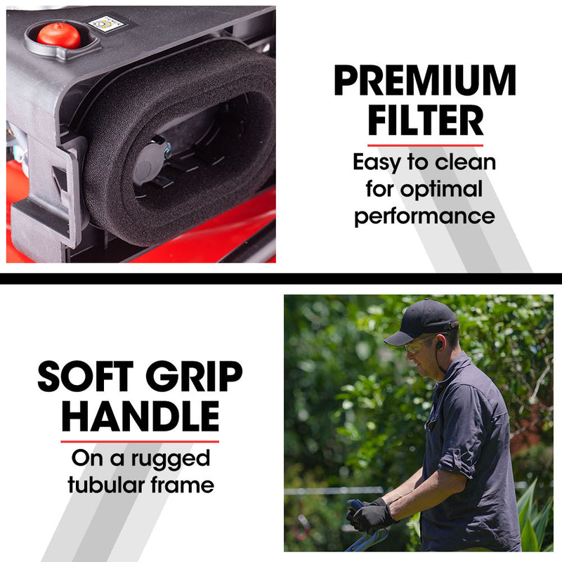 Baumr-AG 220CC 20" Petrol Lawn Mower – 4-in-1, Self-Propelled