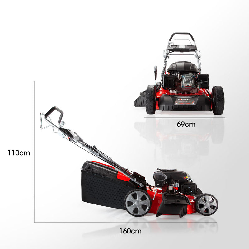 Baumr-AG 248CC 21" Petrol Lawn Mower – 4-in-1, Self-Propelled, E-Start