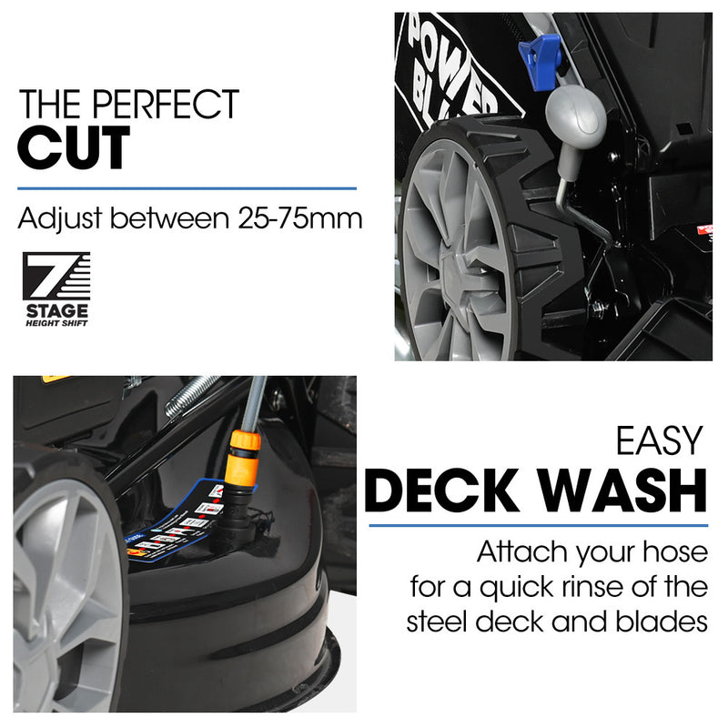 POWERBLADE 200CC Self-Propelled Lawn Mower 20" – E-Start, 4-Stroke