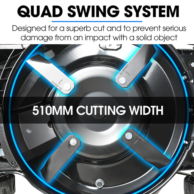 POWERBLADE 20" 200CC Petrol Lawn Mower – Self-Propelled, 4-Stroke