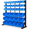BAUMR-AG 39-Bin Floor Storage Rack – Blue Organiser System