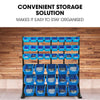 BAUMR-AG 39-Bin Floor Storage Rack – Blue Organiser System