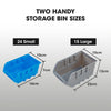 BAUMR-AG 39-Bin Floor Storage Rack – Blue Organiser System
