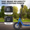 VALK Electric Scooter with Seat – Disc Brakes, 12" Tyres, Blue