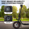 VALK Electric Scooter with Seat – Disc Brakes, 12" Tyres