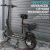 VALK Electric Scooter with Seat – Disc Brakes, 12" Tyres