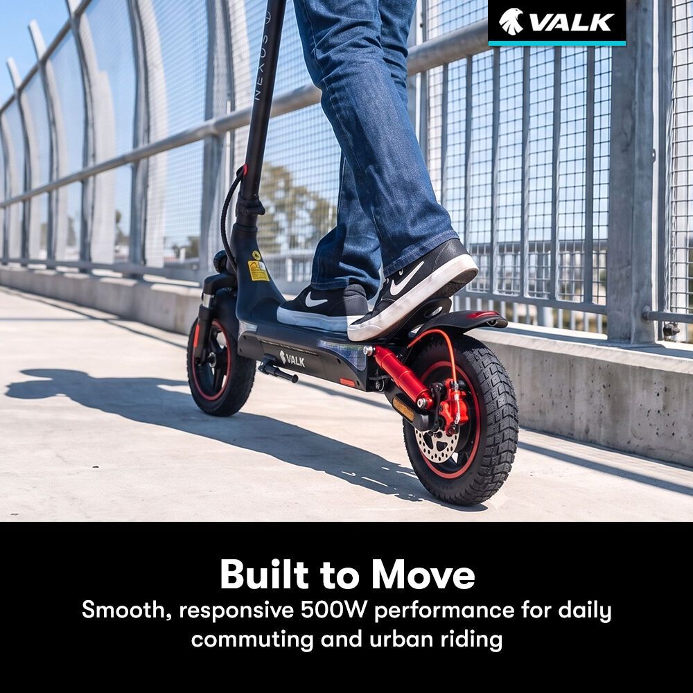 VALK Nexus 7 500W Electric Scooter 30km Range 10" Tyres