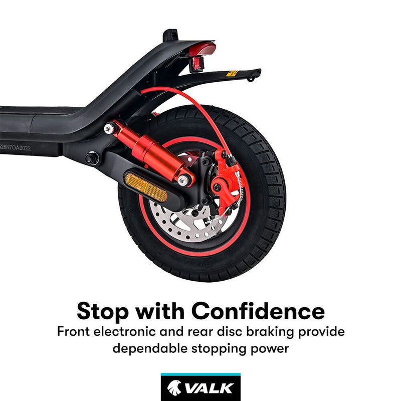 VALK Nexus 7 500W Electric Scooter 30km Range 10" Tyres