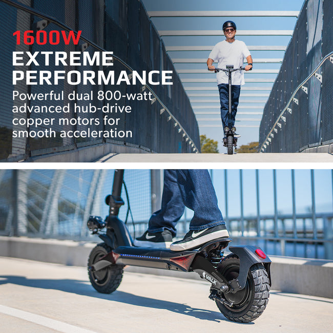 VALK Primal 9 Dual Motor Electric Scooter 1600W Extreme Performance eScooter