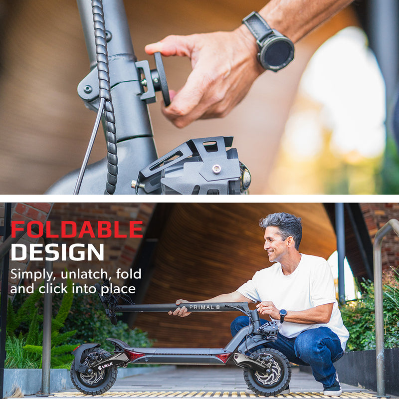 VALK Primal 9 Dual Motor Electric Scooter – 1600W, Black