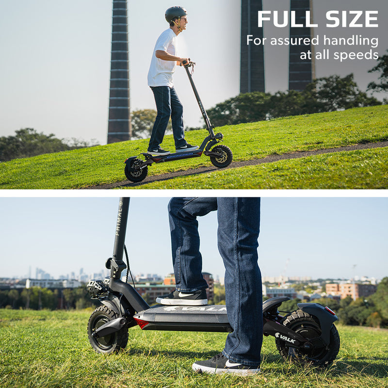 VALK Primal 9 Dual Motor Electric Scooter – 1600W, Black