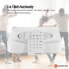 Tooleroo Wall-Mount CD Player Speaker – Bluetooth FM Radio (White)