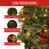 Christabelle Christmas Door Wreath 61cm – Festive Bristle Berry LED Decoration